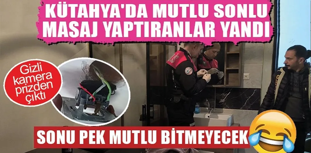 Kütahya’da masaj salonlarına operasyon Gizli kamera şoku