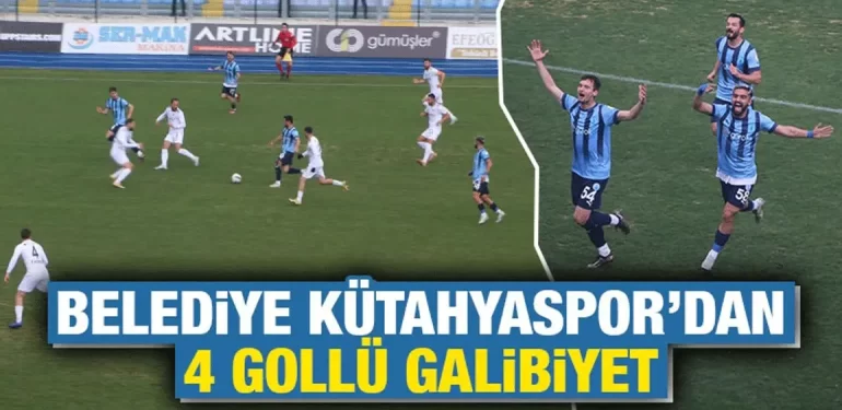 Belediye Kütahyaspor, Düzcespor’u 4-1 yenerek 3 puanı kaptı