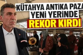 Kütahya Antika Pazarı yeni yerinde rekor katılımla açıldı
