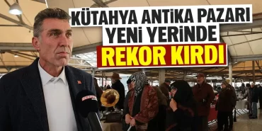 Kütahya Antika Pazarı yeni yerinde rekor katılımla açıldı