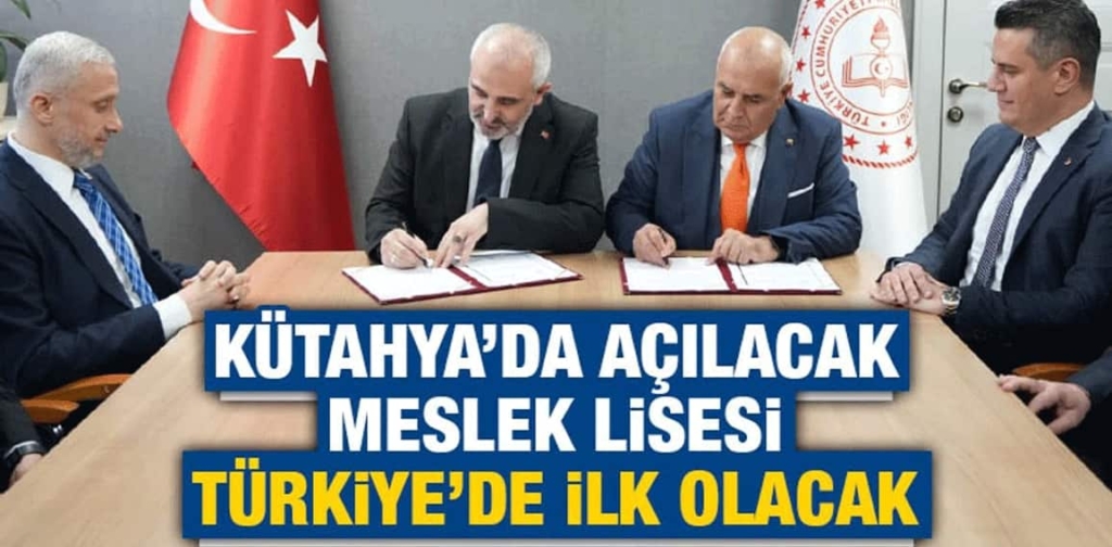 Türkiye’nin ilk otomotiv meslek lisesi Kütahya Simav’da açılıyor