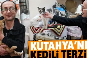 Kütahya’nın kedili terzisi: 11 kediyle meslektaş oldu