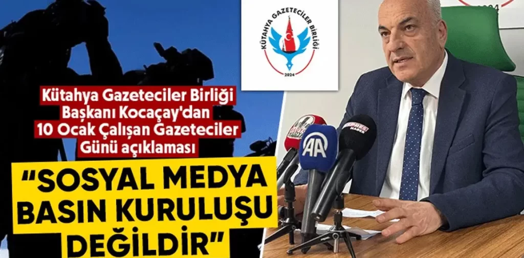 Kütahya Gazeteciler Birliği, çalışan gazetecilerin gününü kutladı