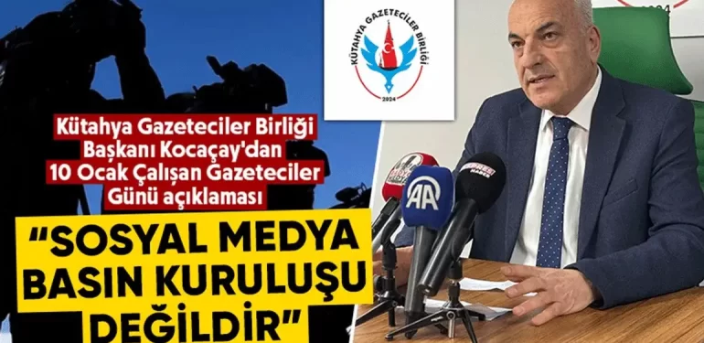 Kütahya Gazeteciler Birliği, çalışan gazetecilerin gününü kutladı