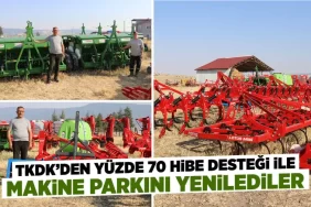 Kütahya’da TKDK desteği ile modern tarım makineleri aldılar