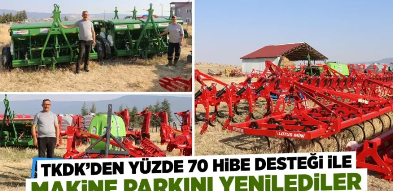 Kütahya’da TKDK desteği ile modern tarım makineleri aldılar