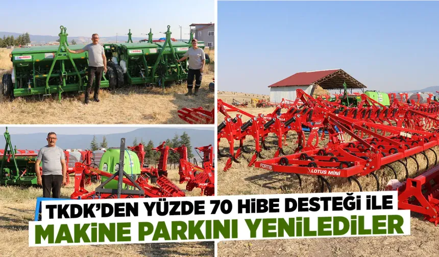 Kütahya’da TKDK desteği ile modern tarım makineleri aldılar