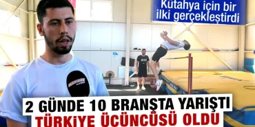 Kütahyalı atlet, Türkiye üçüncüsü oldu