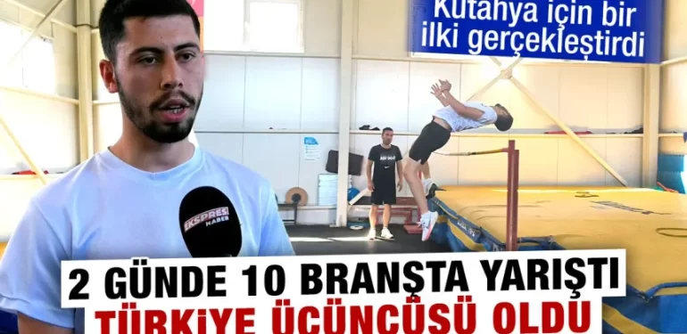 Kütahyalı atlet, Türkiye üçüncüsü oldu