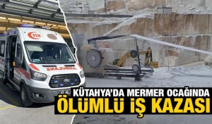 Kütahya'nın Altıntaş ilçesinde, bir mermer ocağında meydana gelen iş kazasında 37 yaşındaki işçi hayatını kaybetti.