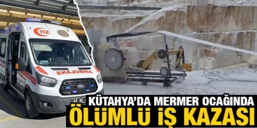 Kütahya'nın Altıntaş ilçesinde, bir mermer ocağında meydana gelen iş kazasında 37 yaşındaki işçi hayatını kaybetti.