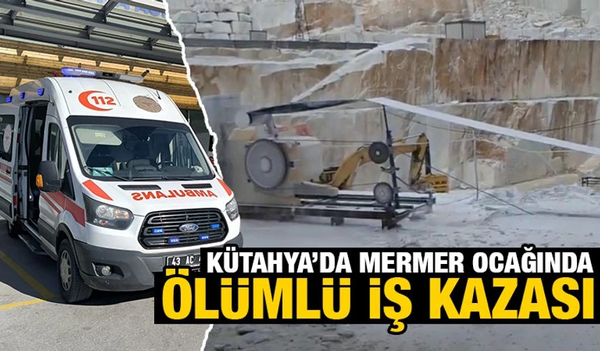 Kütahya'nın Altıntaş ilçesinde, bir mermer ocağında meydana gelen iş kazasında 37 yaşındaki işçi hayatını kaybetti.