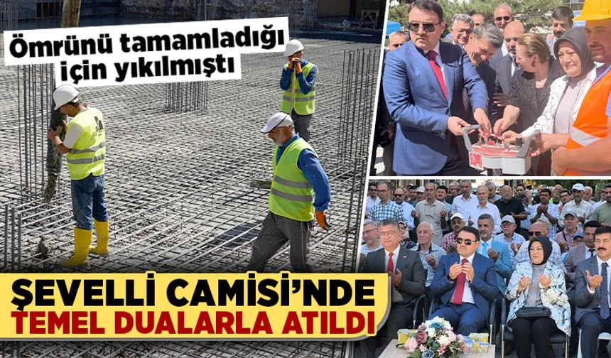 Kütahya’da Şevelli Camisi’nde temel atıldı