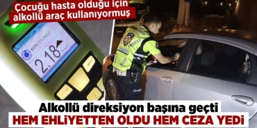 Kütahya’da alkollü sürücü polisten kaçamadı