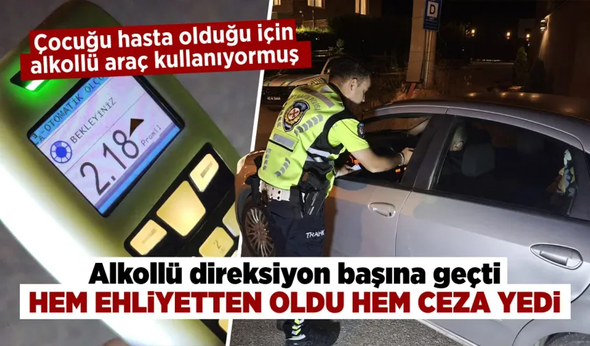 Kütahya’da alkollü sürücü polisten kaçamadı