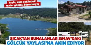 Kütahya’da sıcaktan bunalanlar Gölcük Yaylası’na akın ediyor