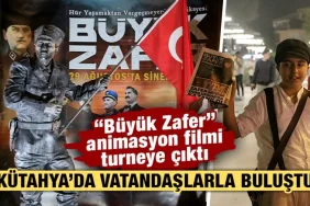 Kütahyalı ekibin yaklaşık 5 yıllık çalışmasının ardından Türkiye’nin ilk gerçekçi 3D animasyon filmi “Büyük Zafer” animasyon filmi Türkiye turnesine başladı.