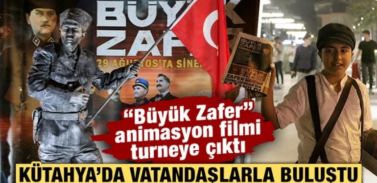 Kütahyalı ekibin “Büyük Zafer” animasyon filmi turneye çıktı
