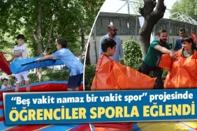 Kütahya’da öğrenciler sporla eğlendi