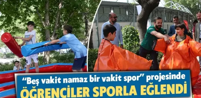 Kütahya’da öğrenciler sporla eğlendi