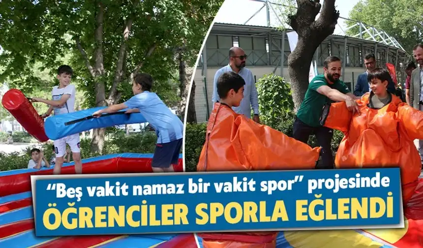 Kütahya’da öğrenciler sporla eğlendi