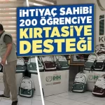 Kütahya İHH’dan 200 öğrenciye kırtasiye yardımı