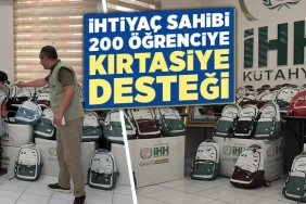Kütahya İHH’dan 200 öğrenciye kırtasiye yardımı