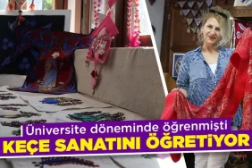 Kütahya’da keçe sanatında usta öğreticilik yapıyor