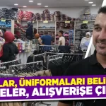 Kütahya’da öğrenci ve aileler forma alışverişinde