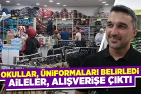 Kütahya’da öğrenci ve aileler forma alışverişinde