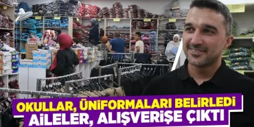 Kütahya’da öğrenci ve aileler forma alışverişinde