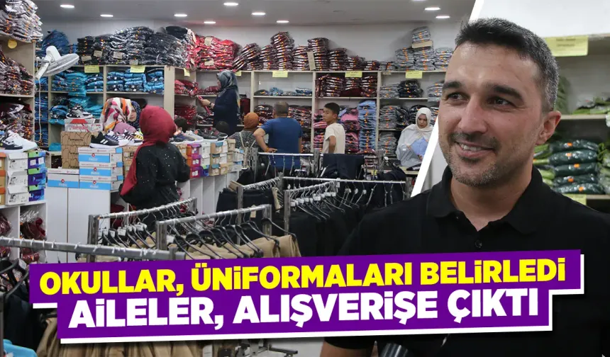 Kütahya’da öğrenci ve aileler forma alışverişinde