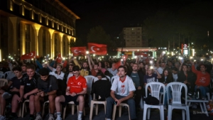 EuroBasket final heyecanını Kütahyalılar dev ekranda yaşadı