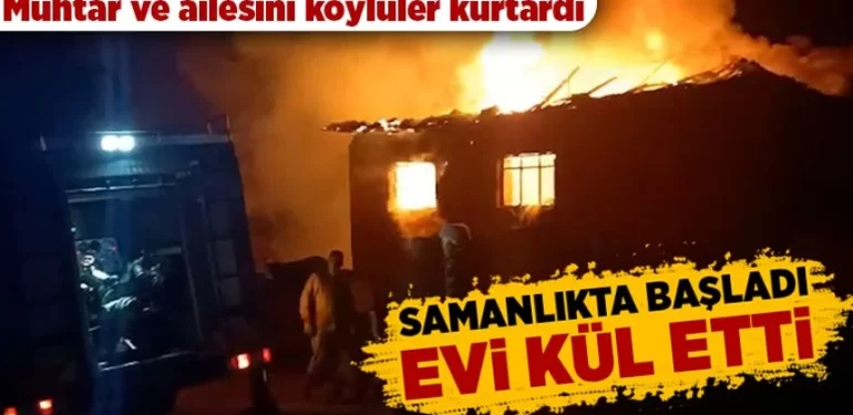 Kütahya’da imamın anonsu bir aileyi yanmaktan kurtardı