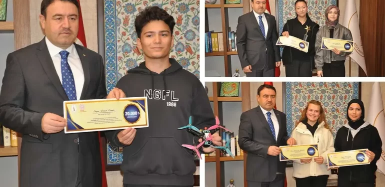 Kütahya Valisi Işın, başarılı öğrencileri ağırladı